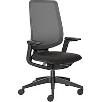 sedus Bürostuhl se:flex, ef-122/003 Stoff schwarz, Gestell schwarz von sedus