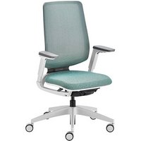 sedus Bürostuhl se:flex membran, EF-122/101 Stoff grün, Gestell grau von sedus