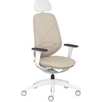 sedus Bürostuhl se:kit Membran, SN-821/109 Stoff beige, Gestell grau von sedus