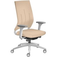 sedus Bürostuhl se:quaterback 2, QB-105/202 Stoff beige, Gestell grau von sedus
