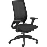 sedus Bürostuhl se:quaterback 2 membran, QB-125/203 Stoff schwarz, Gestell schwarz von sedus