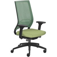 sedus Bürostuhl se:quaterback 2 membran, QB-125/204 Stoff grün, Gestell schwarz von sedus