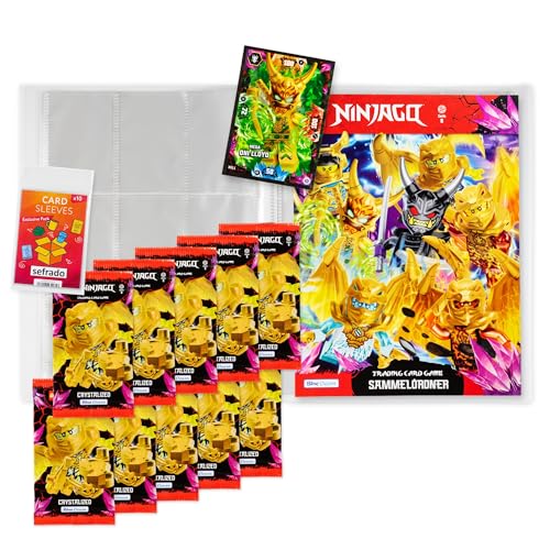 sefrado Bundle Exclusive Hüllen kompatibel mit 1 x Leere Sammelmappe + 10 Booster Serie 8 Crystalized Lego Ninjago Trading Card Game 2023 + Bonus XL Karte Mega Oni Lloyd sefrado Bundle Exclusive Hüllen kompatibel mit 1 x Leere Sammelmappe + 10 Booster Serie 8 Crystalized Lego Ninjago Trading Card Game 2023 + Bonus XL Karte Mega Oni Lloyd von sefrado