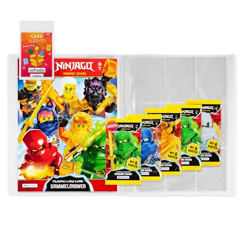 sefrado Bundle Exclusive Hüllen kompatibel mit 1 x Leere Sammelmappe + 5 Booster Serie 9 Dragons Rising Lego Ninjago Trading Card Game 2024 sefrado Bundle Exclusive Hüllen kompatibel mit 1 x Leere Sammelmappe + 5 Booster Serie 9 Dragons Rising Lego Ninjago Trading Card Game 2024 von sefrado