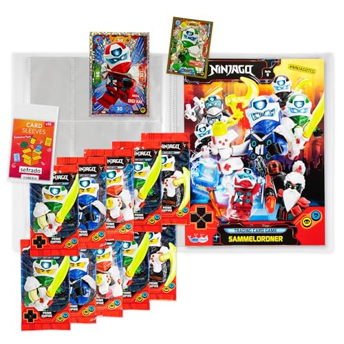 sefrado Bundle Exclusive Hüllen kompatibel mit 1 x Sammelmappe leer + 10 Booster Serie 5 Prime Empire Lego Ninjago Trading Card Game 2020 + Bonus Karte XL Digi Kai und LE 1 Digi Lloyd sefrado Bundle Exclusive Hüllen kompatibel mit 1 x Sammelmappe leer + 10 Booster Serie 5 Prime Empire Lego Ninjago Trading Card Game 2020 + Bonus Karte XL Digi Kai und LE 1 Digi Lloyd von sefrado