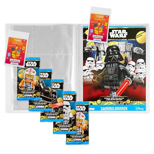 sefrado Bundle Exclusive Hüllen kompatibel mit 1 x Sammelmappe leer + 5 Booster Serie 5 Lego Star Wars Trading Card Game 2024 sefrado Bundle Exclusive Hüllen kompatibel mit 1 x Sammelmappe leer + 5 Booster Serie 5 Lego Star Wars Trading Card Game 2024 von sefrado