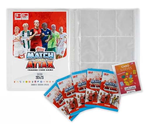 sefrado Bundle exklusive Hüllen kompatibel mit 1 Leere Sammelmappe + 5 Booster Topps Match Attax Bundesliga - 2024/2025 sefrado Bundle exklusive Hüllen kompatibel mit 1 Leere Sammelmappe + 5 Booster Topps Match Attax Bundesliga - 2024/2025 von sefrado