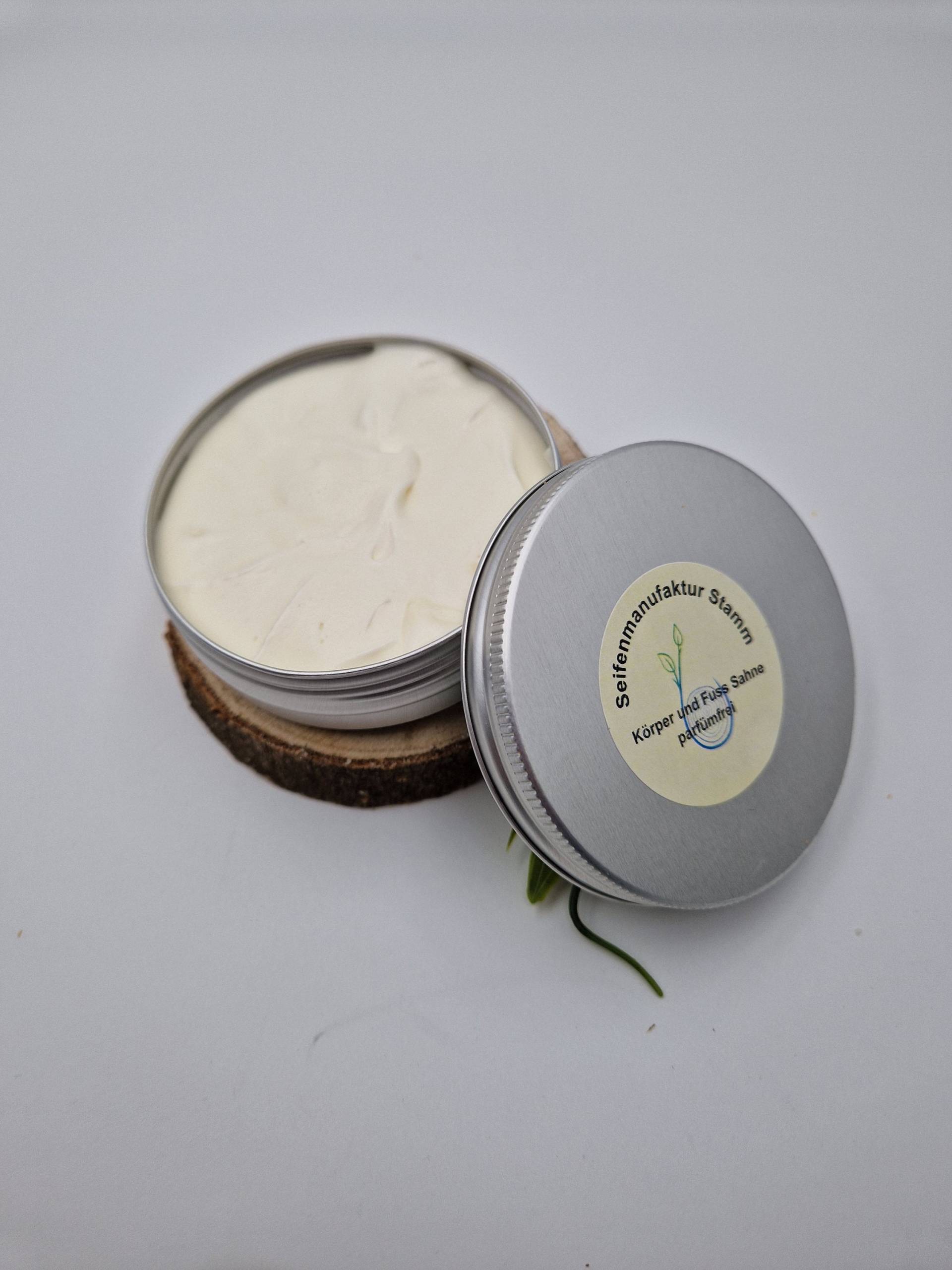 Körper Und Fusssahne Parfümfrei, Vegan, Mit Sheabutter, Kakaobutter, Mandel Kokosöl 100 Ml Körper Und Fusssahne Parfümfrei, Vegan, Mit Sheabutter, Kakaobutter, Mandel Kokosöl 100 Ml von seifenStamm