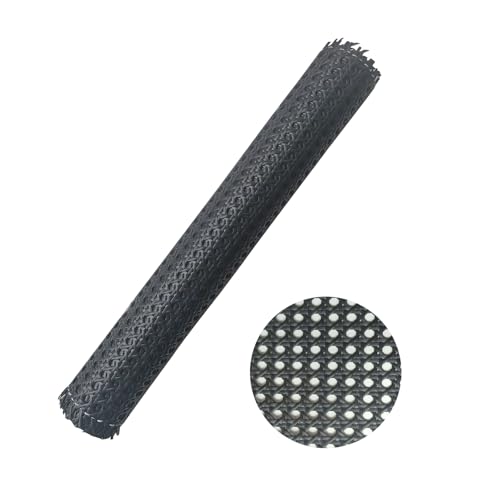 Schwarze Rattan, 40CM x 100CM Wiener Geflecht,PE Plastik Rattan Geflecht,Wasserdicht Stuhl Geflecht Meterware für Caning Projekte, Gewebter Offener Netzstock für Möbel, Stühle, Schränke, Decken, Bett Schwarze Rattan, 40CM x 100CM Wiener Geflecht,PE Plastik Rattan Geflecht,Wasserdicht Stuhl Geflecht Meterware für Caning Projekte, Gewebter Offener Netzstock für Möbel, Stühle, Schränke, Decken, Bett von selliner