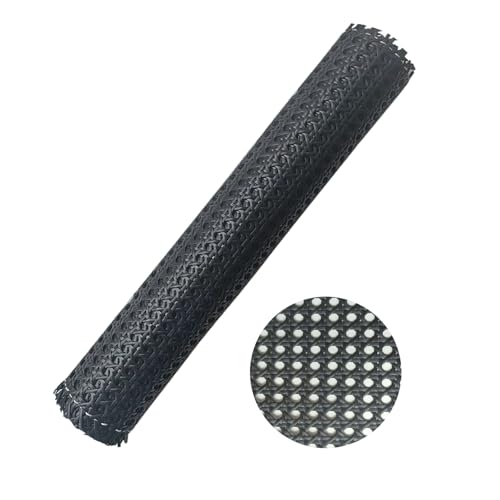 selliner Schwarze Rattan,40CM x 200CM Wiener Geflecht,PE Plastik Rattan Geflecht,Wasserdicht Stuhl Geflecht Meterware für Caning Projekte, Gewebter Offener Netzstock für Sichtschutz,DIY Rattan Möbel selliner Schwarze Rattan,40CM x 200CM Wiener Geflecht,PE Plastik Rattan Geflecht,Wasserdicht Stuhl Geflecht Meterware für Caning Projekte, Gewebter Offener Netzstock für Sichtschutz,DIY Rattan Möbel von selliner