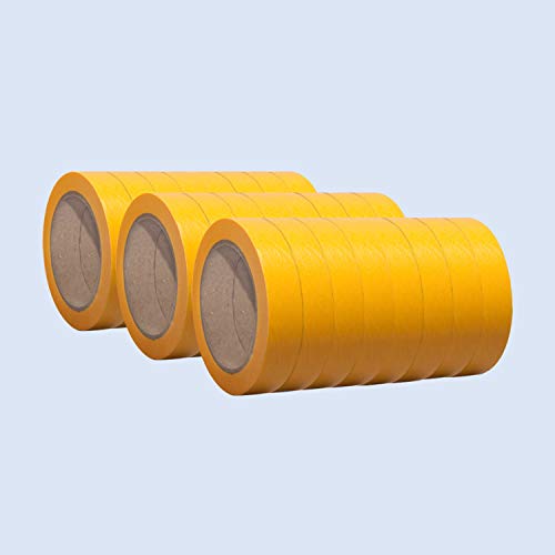 24 Rollen 'Premium' Washi Tape/Klebeband Malerband/Goldband/Abdeckband/Malerkrepp 38mm x 50m, Abmessungen:38 mm x 50 m von selmundo