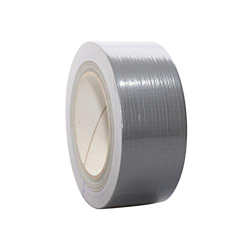 Premium Gewebeband | Panzertape | Panzerband | Klebeband | Gaffa Tape | 50mm x 50m, weiß, schwarz, silber, Farbe:silber von selmundo