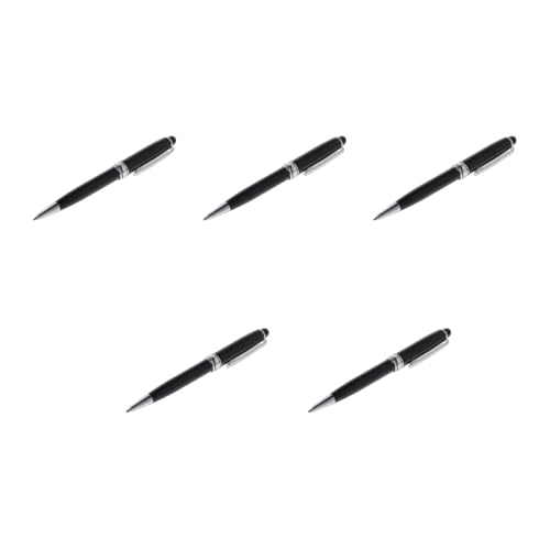 seluluory Metall-Kugelschreiber mit Clip, nachfüllbar, für Hotel, Restaurant, Empfang, 5 Stück von seluluory