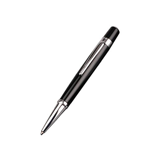 seluluory Mini-Kugelschreiber aus Metall, 1,0 mm, schwarze Tinte, Drehkugelschreiber, Signaturstift, Business, Schreiben, Büro, Schule von seluluory
