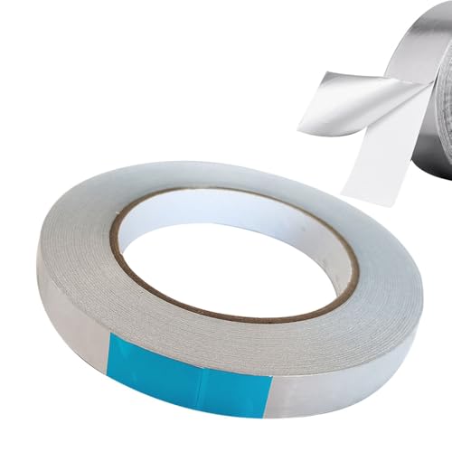 senvenelec 15mm x 50m Aluband Selbstklebend Alu-Klebeband, Hitzebeständiges Alu Klebeband, Geeignet zum Schützen, Abdecken, Dekoration, Isolieren und Reparieren - 1 Pcs. von senvenelec