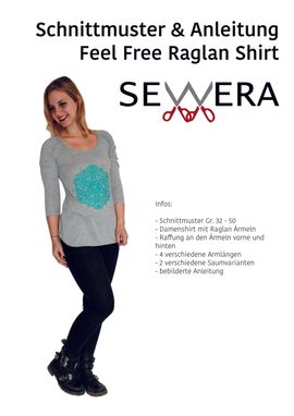 Feel Free Raglan Shirt von sewera