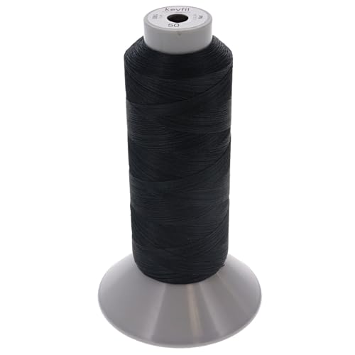 SEWFIL Kevfil 50 Para-Aramid-Nähgarn (6300 - Schwarz, 1.000 Meter) von sewfil