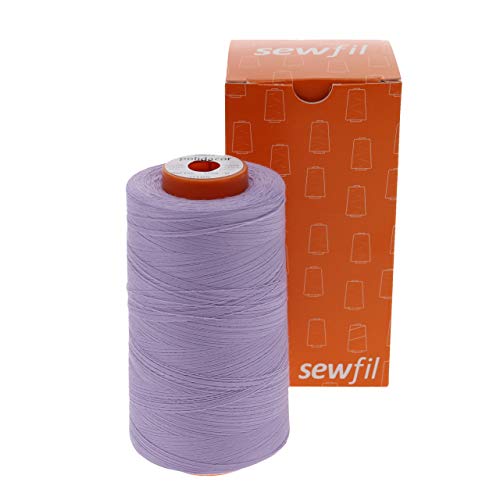 Sewfil Polydacor 120 Nähgarn, Polyester, 5.000 m (0165 - Lila pastell) von sewfil