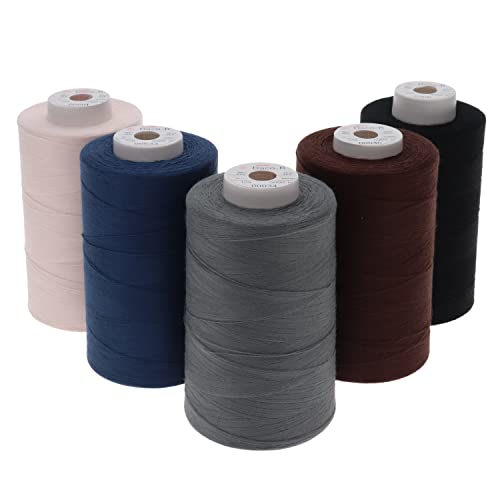 Sewfil dacor 120-5 Nähgarn-Kegel aus Polyester, 5 Spulen (5 x 5.000 m) - Mix 09 von sewfil