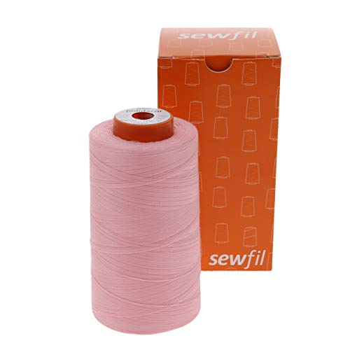 sewfil polidacor 120 Nähgarn, Polyester, 5.000 m (0568 - Puderrosa) von sewfil
