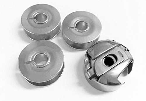 sewingtools Spulenkapsel 6 mm und 3 Metallspulen für PFAFF Nähmaschine von sewingtools