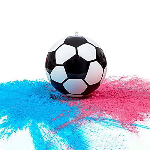 sfadf Gender Reveal Fußball, Gender Cue Fußball, Die besten Ideen für eine Baby-Show-Party für Jungen oder Mädchen, Einfach zu montieren Tolle Geschenke, Pailletten und Puder Optional. von sfadf