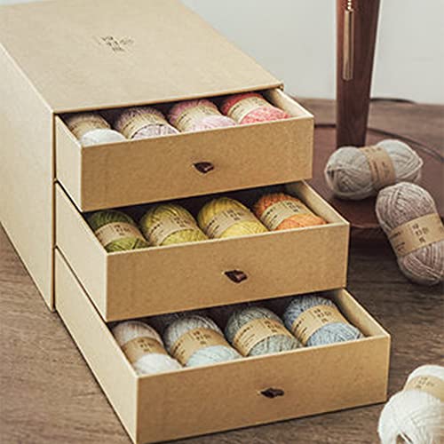 36 Farben reine Wolle, handgewebt, kreative kleine Materialien, wiederverwendbare Aufbewahrungsbox, geeignet zum Stricken von kleinen Accessoires wie etc. von sfhdcfbswjnjdcbshf