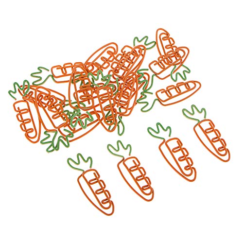 20 Stücke Karotten Design Büroklammern Lesezeichen Datei Foto Clips Büro Schule Verwenden von sharprepublic