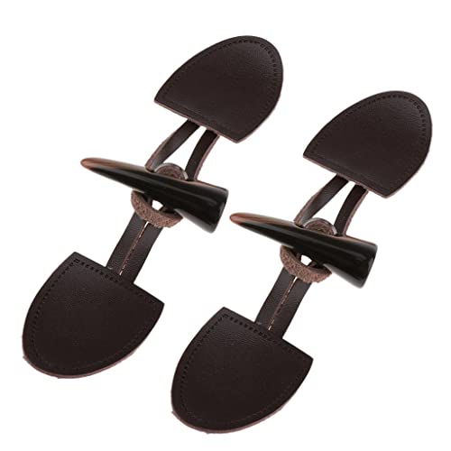 sharprepublic 2 Sätze Dufflecoat Knebelverschluss PU Leder Knebelknöpfe Knebel Knöpfe Hornknöpfe für Mantel Jacke - Braun sharprepublic 2 Sätze Dufflecoat Knebelverschluss PU Leder Knebelknöpfe Knebel Knöpfe Hornknöpfe für Mantel Jacke - Braun von sharprepublic