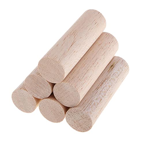 sharprepublic Natürliches Balsaholz Unvollendetes Holzhandwerk Runde Stöcke Dübelstangen Modellieren - Holz, 6 Stück 70mm sharprepublic Natürliches Balsaholz Unvollendetes Holzhandwerk Runde Stöcke Dübelstangen Modellieren - Holz, 6 Stück 70mm von sharprepublic