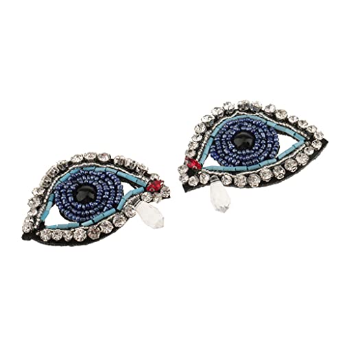sharprepublic Strass Patches 3D Zubehörtasche Schuhe Applikationen Pailletten Perlen Bekleidung - Augen, 2 stück sharprepublic Strass Patches 3D Zubehörtasche Schuhe Applikationen Pailletten Perlen Bekleidung - Augen, 2 stück von sharprepublic