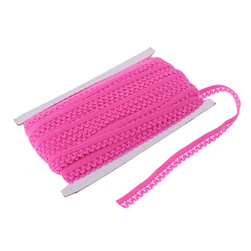 sharprepublic Wäschegummi Falzgummi Gummiband - Elastisches Einfaßband, 50 Yards, Breite 13mm - Rosenrot von sharprepublic