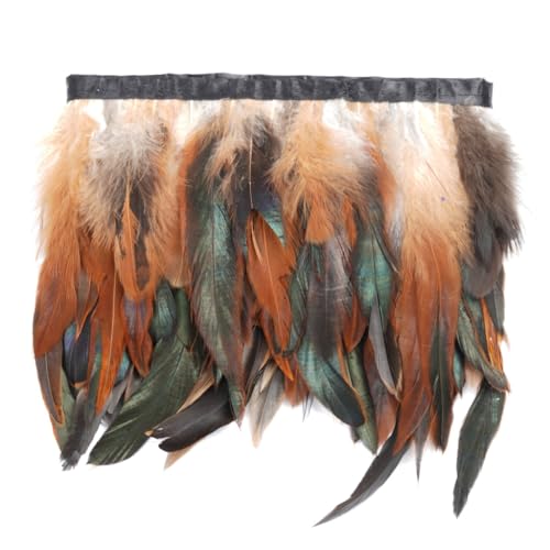 Shekyeon 2yards Hahn Schwanz Feder Fransen Trimmen für Kostüm Dekoration natur Shekyeon 2yards Hahn Schwanz Feder Fransen Trimmen für Kostüm Dekoration natur von shekyeon
