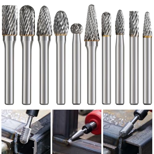 Hartmetall-Frässtifte mit Doppelschnitt, 6mm Schaft Schaftfräser, RotationswerkzeugZubehör für Drehwerkzeug, Raspel für MetallHolz Steinbearbeitung und Entgraten Hartmetall-Frässtifte mit Doppelschnitt, 6mm Schaft Schaftfräser, RotationswerkzeugZubehör für Drehwerkzeug, Raspel für MetallHolz Steinbearbeitung und Entgraten von shengbenhao