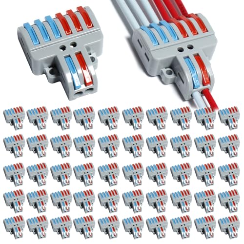 shengbowi Steckklemmen Verbindungsklemme Kompakt Kabelverbinder Mit Befestigungsschrauben 2 in 6 raus 50Stück Verbindungsklemmen mit Betätigungshebel Leiter Klemme, Elektrische Anschlussblöcke shengbowi Steckklemmen Verbindungsklemme Kompakt Kabelverbinder Mit Befestigungsschrauben 2 in 6 raus 50Stück Verbindungsklemmen mit Betätigungshebel Leiter Klemme, Elektrische Anschlussblöcke von shengbowi
