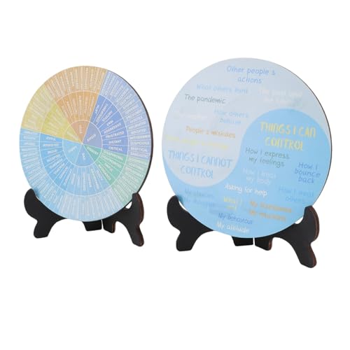2pcs Gefühle Rad Emotionen Rad Emotionen Diagramm mit Ständer für Schlafzimmer Wohnzimmer und Büros 2pcs Gefühle Rad Emotionen Rad Emotionen Diagramm mit Ständer für Schlafzimmer Wohnzimmer und Büros von shenruifa