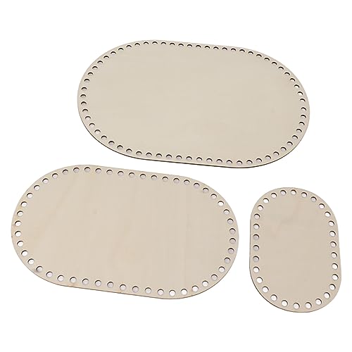 3pcs Hölzerner Korbboden Oval Leer Feste Häkelkorb Holzbasis für DIY -Korbwebelieferungen Handwerksherstellung 3pcs Hölzerner Korbboden Oval Leer Feste Häkelkorb Holzbasis für DIY -Korbwebelieferungen Handwerksherstellung von shenruifa