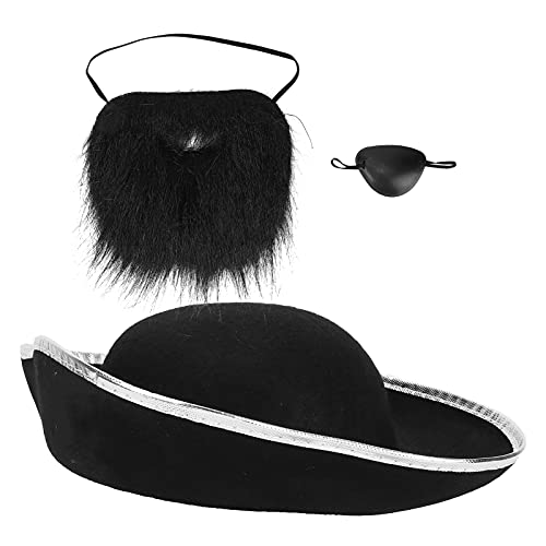 shenruifa Kostümhut Gefälschte Schnurrbärte Eye Patch Party Accessoires Kleid für Halloween shenruifa Kostümhut Gefälschte Schnurrbärte Eye Patch Party Accessoires Kleid für Halloween von shenruifa