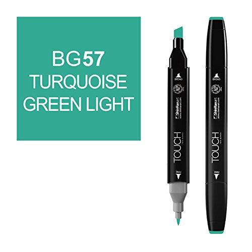 TOUCH TWIN BRUSH Marker - BG57 Turquoise Green Light von TOUCH
