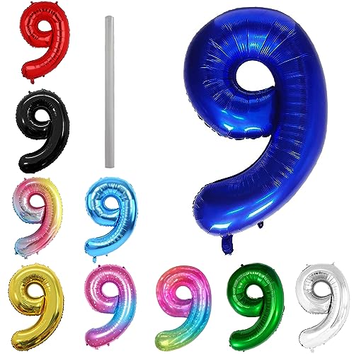 Geburtstag zahlen Luftballon 9 jahre-Blau XXL Jumbo Folienballon 40 Zoll – 101 cm Luftballons 9 Geburtstag Junge Mädchen Babyparty Geburtstagsdeko Jubiläumsparty Dekoration Geburtstag zahlen Luftballon 9 jahre-Blau XXL Jumbo Folienballon 40 Zoll – 101 cm Luftballons 9 Geburtstag Junge Mädchen Babyparty Geburtstagsdeko Jubiläumsparty Dekoration von shixpiov