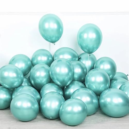 Luftballons Grün,100 Stück 12zoll/30cm Metallic Luftballons Geburtstag Für Geburtstag Hochzeit Party Deko von shixpiov