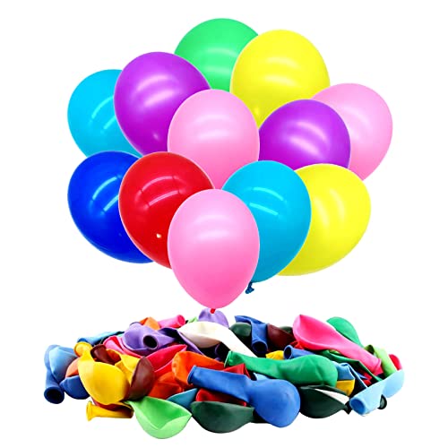 Luftballons Bunt - 100 Stück Bunte Luftballons - 10 Farben 25-27 Cm, Helium Luftballons Geburtstag, Helium Ballons Geburtstag, Regenbogen Luftballons Für Geburtstagsdeko, Luftballons Hochzeit von shixpiov