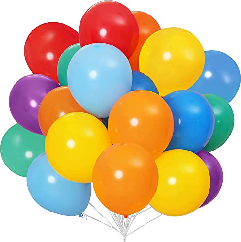 Shixpiov Luftballons Bunt 200 Stück, 10-12 Farben 26-28cm Latex Luftballons, Bunte Luftballons für Geburtstag, Hochzeit Ballon Girlande und Paty Deko Set von shixpiov