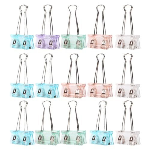 Binder-Clips, Foldback-Clips, kleine Binder-Clips, verschleißfeste Büroklammern, Mehrzweck-Büroklammern, faltbare Binder-Clips Set, dekorative Binder-Clips für Lehrer, Studenten Binder-Clips, Foldback-Clips, kleine Binder-Clips, verschleißfeste Büroklammern, Mehrzweck-Büroklammern, faltbare Binder-Clips Set, dekorative Binder-Clips für Lehrer, Studenten von shjxi