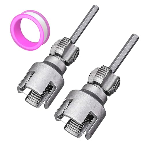 Interactive PVC Threading Tool, Fashionable Internal Thread Opener, External Internal Cutter 1/2 & 3/4 Dies for Water Tube Electric Drill Garden Hose Home Improvement, 5.08x1.38x5.24 inches von shjxi