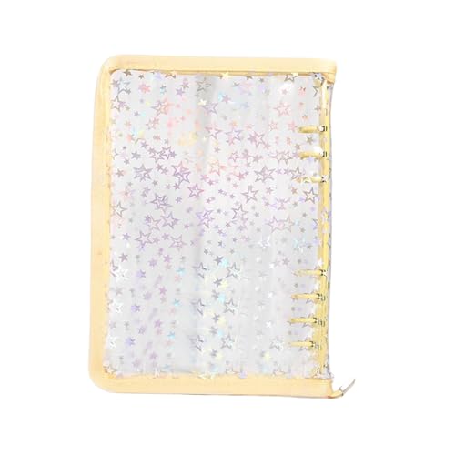 Klemmhefter Nachfüllbar,Durchsichtiger Notizbuch Ordner - Reißverschluss Notizbuch Für Karten Belege Tickets Zubehör Büro von shjxi