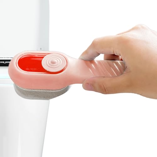Shoe Brush, Scrub Brush Cleaner, Integrated Liquid Dispenser, Replaceable Bristle Attachment, Best for Leather Shoes, Canvas, Gear, Furniture Cleaning and Daily Use von shjxi