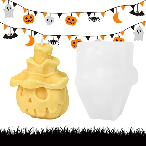 -Silikonform | Silikon-Kürbisformen für Epoxidharz-Gießen | Halloween, einzigartige Kürbisform, handgefertigte Form, für Kunsthandwerk von shjxi