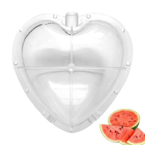 Watermelon Mold, Heart Shape Fruit Mold, Reusable Construction, Event Display Tool, Shaping Tool with Breathable Hole Design for Weddings, Holidays, 6.69x6.69 Inches Watermelon Mold, Heart Shape Fruit Mold, Reusable Construction, Event Display Tool, Shaping Tool with Breathable Hole Design for Weddings, Holidays, 6.69x6.69 Inches von shjxi
