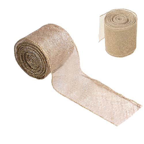 Weihnachtsband, Schleife, Netzband, Rolle, dekorative Feiertagsgirlande, vielseitiges Bastelmaterial für Kranzherstellung, Treppendekoration, Tafelaufsätze, Lichterketten, 196,85 x 6,3 cm Weihnachtsband, Schleife, Netzband, Rolle, dekorative Feiertagsgirlande, vielseitiges Bastelmaterial für Kranzherstellung, Treppendekoration, Tafelaufsätze, Lichterketten, 196,85 x 6,3 cm von shjxi